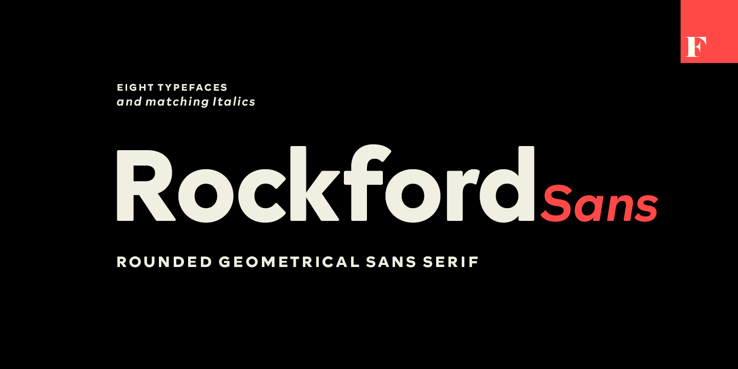 Rockford Sans Extra bold Font preview